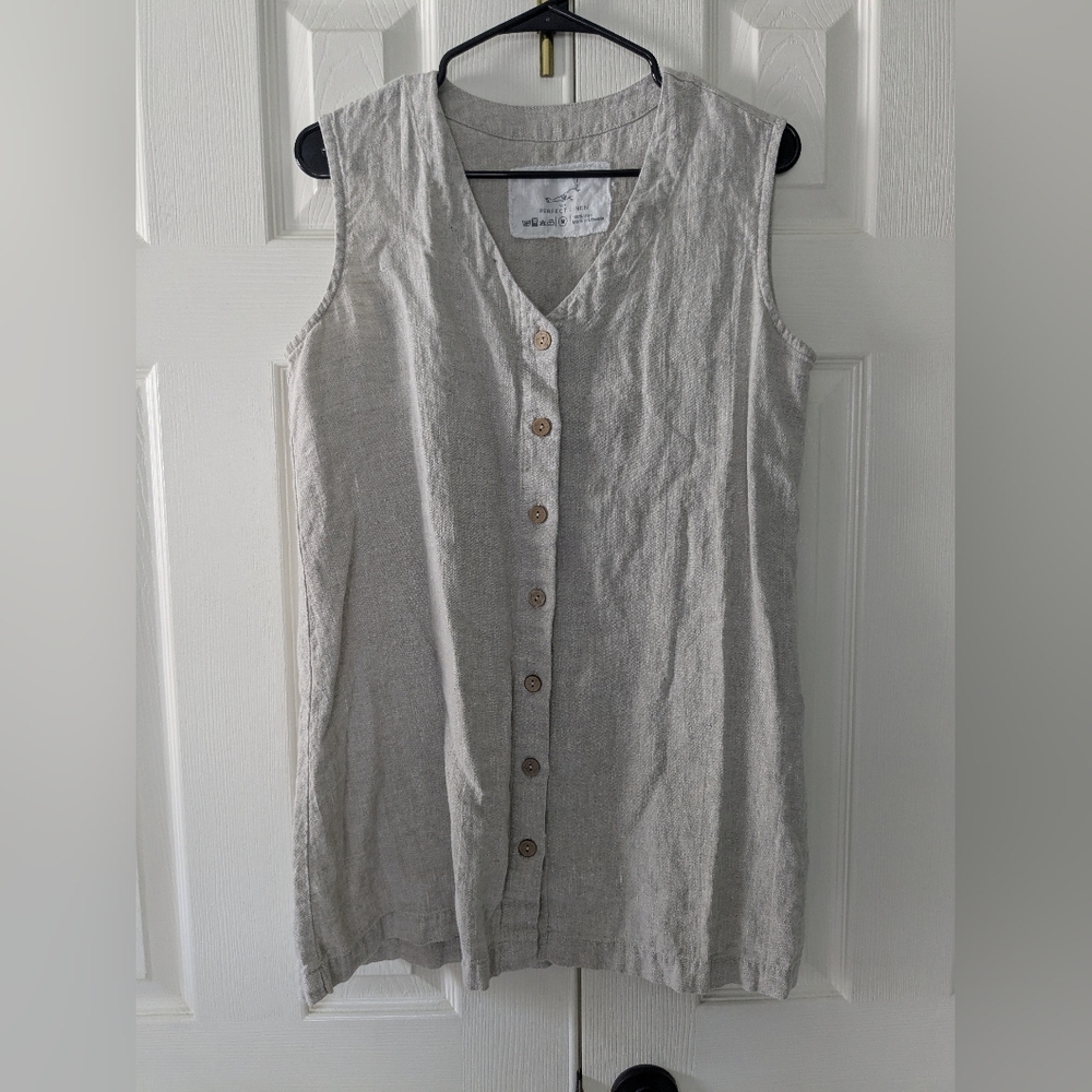 NPL Sleeveless Tunic in Natural